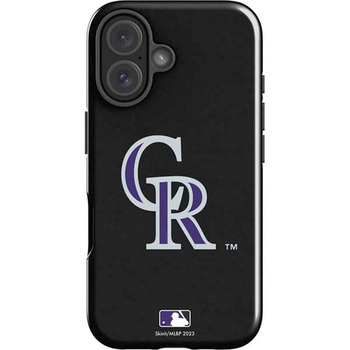 MLB Colorado Rockies - Solid Distressed iPhone 16 Plus Impact Case